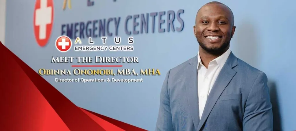 Director Obinna Ononobi of Altus Emergency Centers