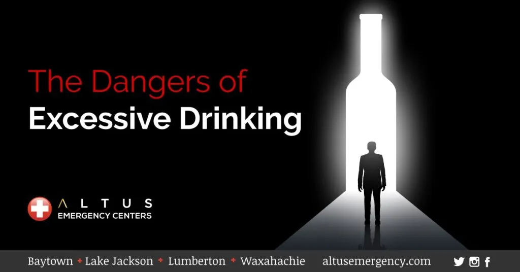 dangers of drinking excessive alcohol banner