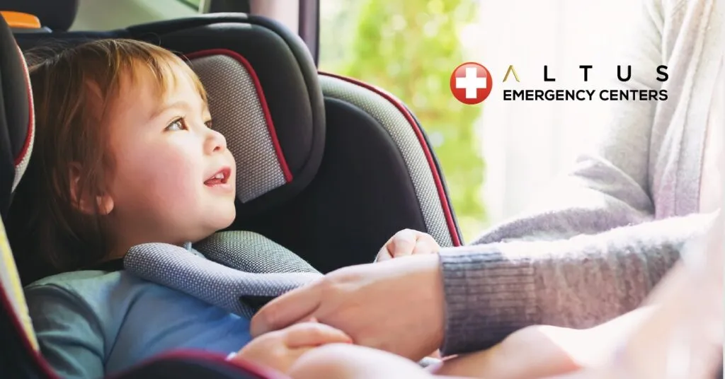 Child in a car seat