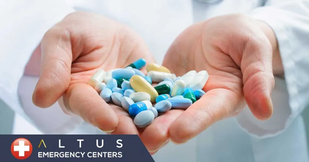 medical supplements in hand
