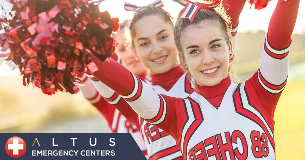 group of cheerleaders