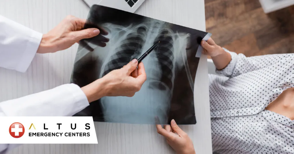 doctor presenting x-ray
