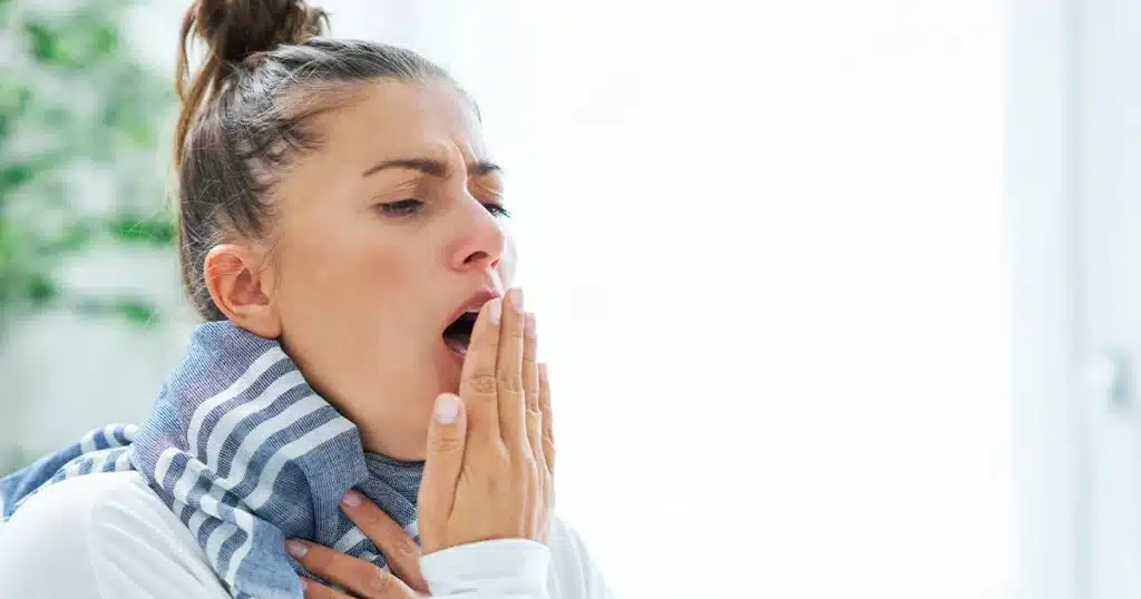Allergies cause sore throat with throat irritation.