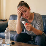 Dehydration raising body temperature causing fever symptoms.